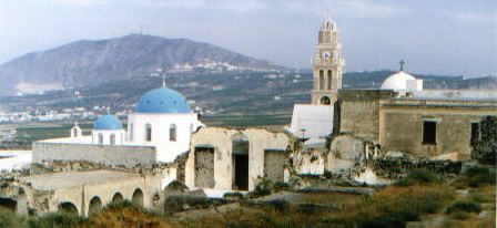 Churches On Santorini